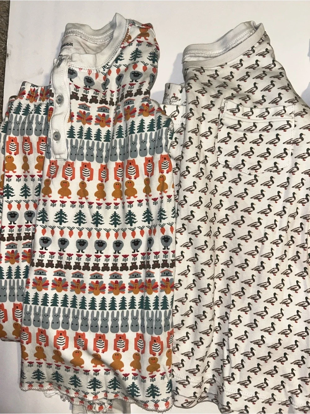 Roller Rabbit Pajamas Bundle Size 6,7,8